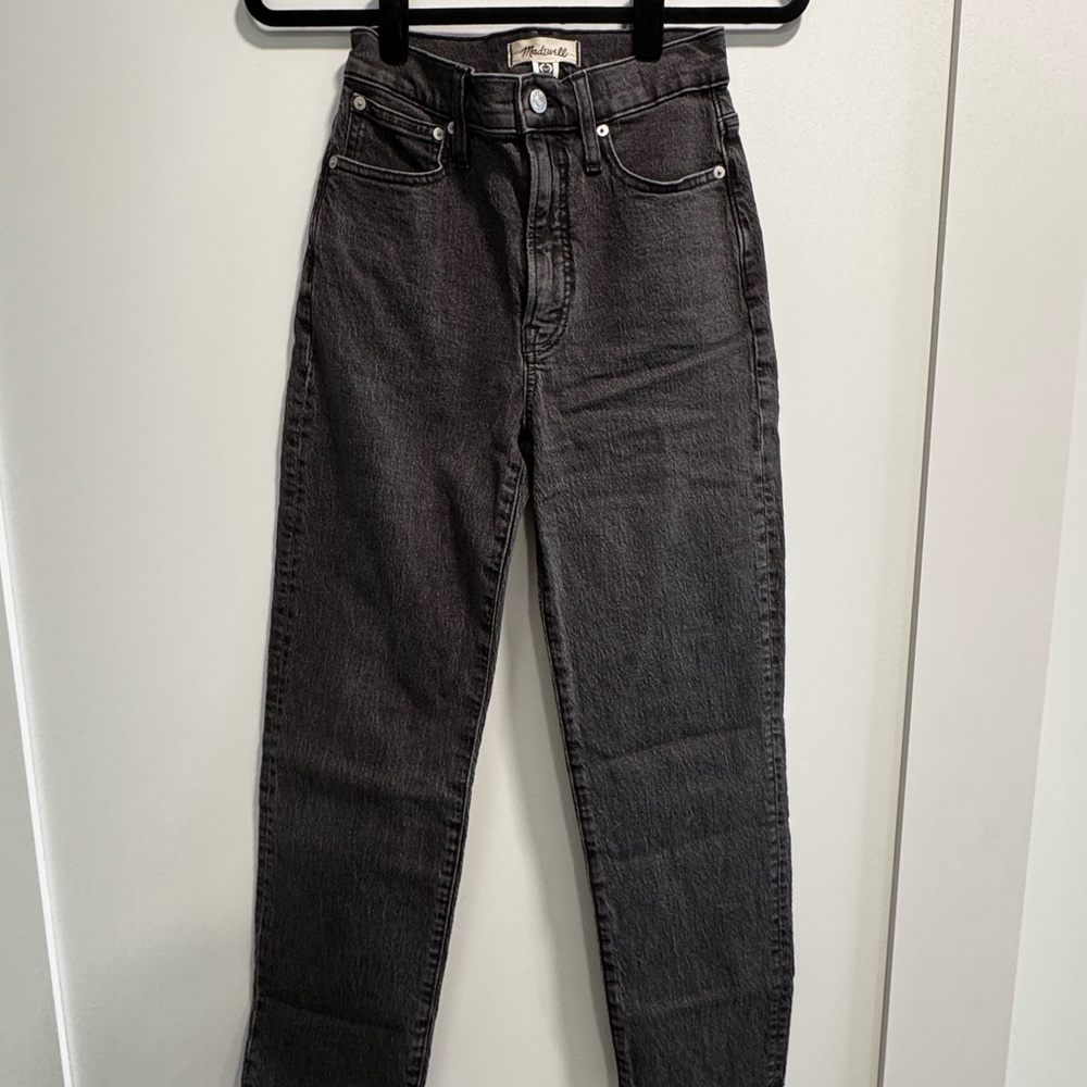Madewell Vintage Straight Black Jeans